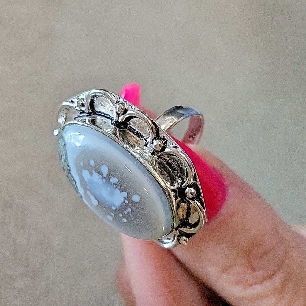 OWYHEE OPAL STATEMENT RING - Picture 6 of 9